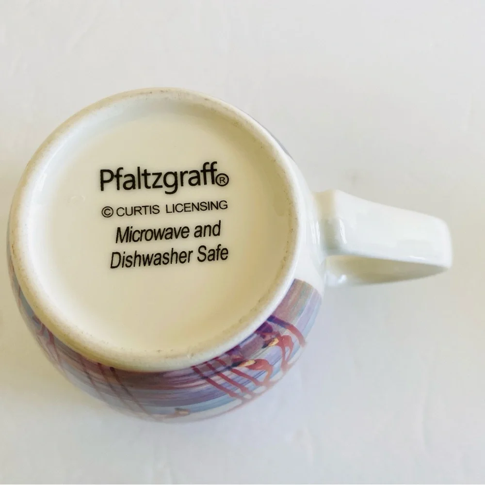 Pfaltzgraff Flamingo Mug Ceramic Pink Tropical Whimsy Kitsch Beachy Florida